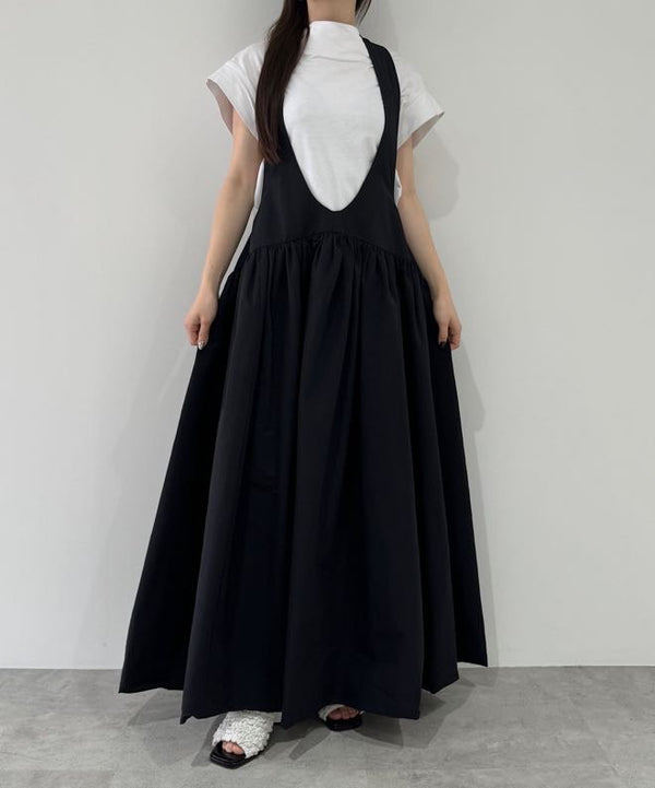 ホルターネックボリュームドレス/163cm