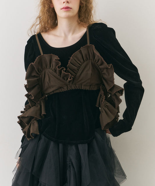 【J1U by LA BELLE ETUDE】ボリュームドレープフリルビスチェ