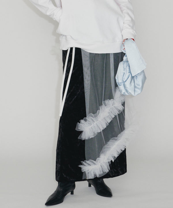 【yae】Tulle wrap skirt/チュールラップスカート