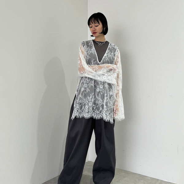 総レースVネックオーバー長袖tops/165cm – LA BELLE ETUDE