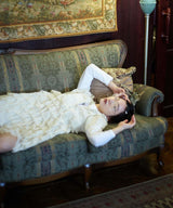 【Lam Balm】アンティークライクボリュームティアードワンピース