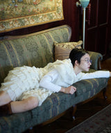 【Lam Balm】アンティークライクボリュームティアードワンピース