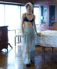 【Lam Balm】アンティークライクスカートウィズボウ