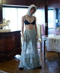 【Lam Balm】アンティークライクスカートウィズボウ