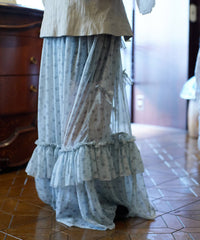 【Lam Balm】アンティークライクスカートウィズボウ