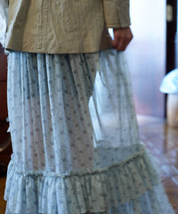 【Lam Balm】アンティークライクスカートウィズボウ