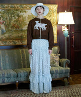 【Lam Balm】アンティークライクスカートウィズボウ