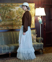 【Lam Balm】アンティークライクスカートウィズボウ