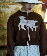 【Lam Balm】CONVENIENCE YOUNG Collaboration　クロップドスウェット