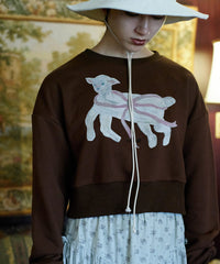 【Lam Balm】CONVENIENCE YOUNG Collaboration　クロップドスウェット