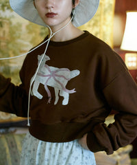 【Lam Balm】CONVENIENCE YOUNG Collaboration　クロップドスウェット