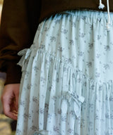 【Lam Balm】アンティークライクスカートウィズボウ