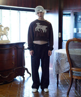 【Lam Balm】CONVENIENCE YOUNG Collaboration　クロップドスウェット