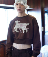 【Lam Balm】CONVENIENCE YOUNG Collaboration　クロップドスウェット