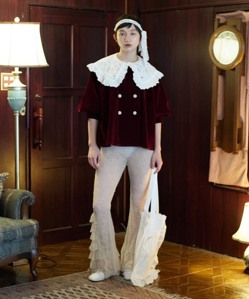 【Lam Balm】ヴィクトリアエンブロイダリーピロートートバッグ