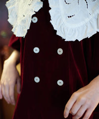 【Lam Balm】ドロップパフスリーブベロアジャケット