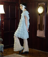 【Lam Balm】レースヘムティアードパンツ