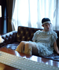 【Lam Balm】アンティークライクボリュームティアードワンピース