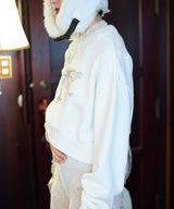 【Lam Balm】CONVENIENCE YOUNG Collaboration　クロップドスウェット