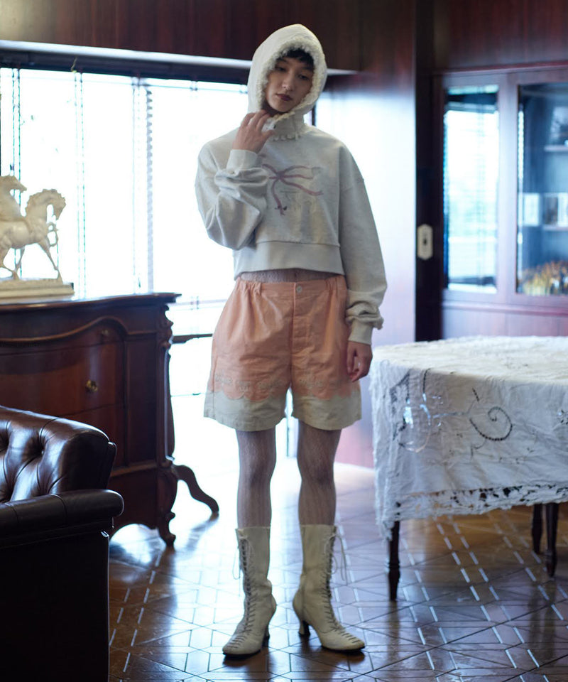 【Lam Balm】CONVENIENCE YOUNG Collaboration　クロップドスウェット