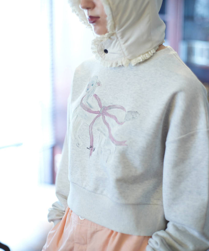 【Lam Balm】CONVENIENCE YOUNG Collaboration　クロップドスウェット