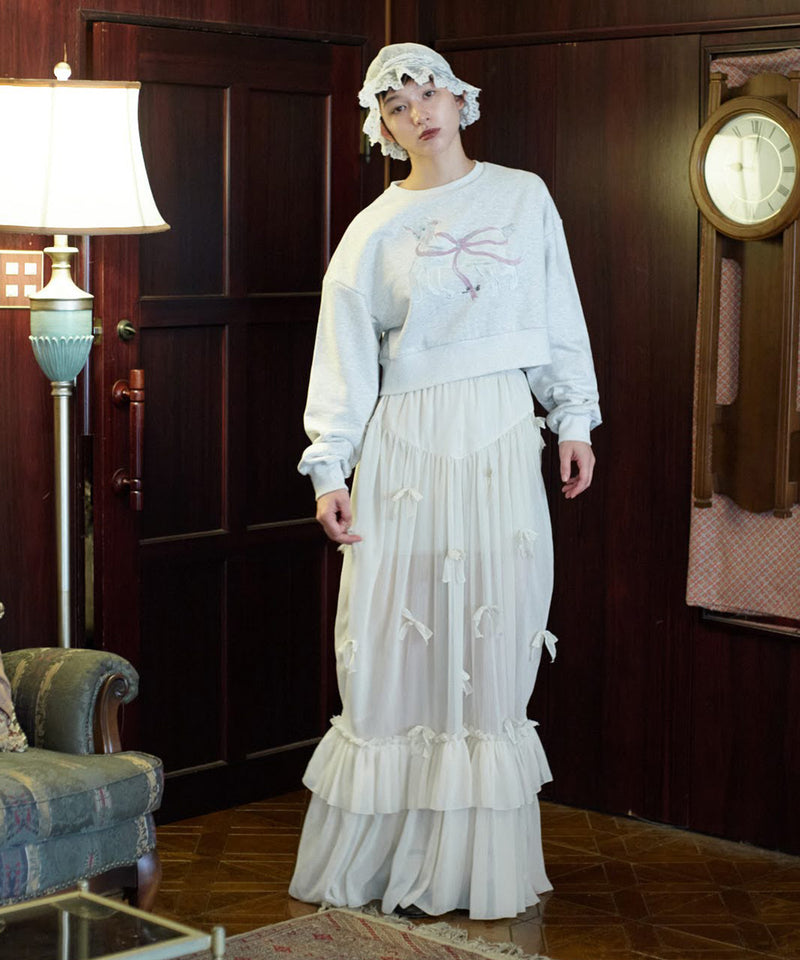 【Lam Balm】CONVENIENCE YOUNG Collaboration　クロップドスウェット