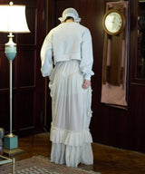 【Lam Balm】アンティークライクスカートウィズボウ