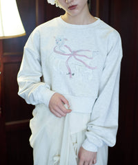 【Lam Balm】CONVENIENCE YOUNG Collaboration　クロップドスウェット