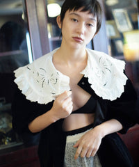 【Lam Balm】ドロップパフスリーブベロアジャケット