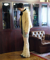 【Lam Balm】レースヘムティアードパンツ