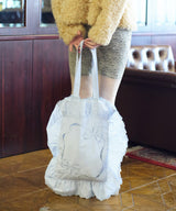 【Lam Balm】ヴィクトリアエンブロイダリーピロートートバッグ