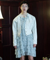 【Lam Balm】アンティークライクボリュームティアードワンピース