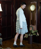 【Lam Balm】アンティークライクボリュームティアードワンピース