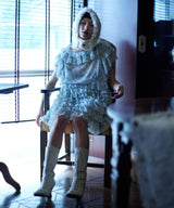 【Lam Balm】アンティークライクボリュームティアードワンピース