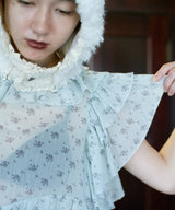 【Lam Balm】アンティークライクボリュームティアードワンピース