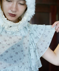 【Lam Balm】アンティークライクボリュームティアードワンピース