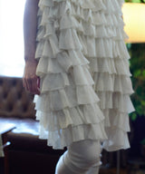 【Lam Balm】アンティークライクボリュームティアードワンピース