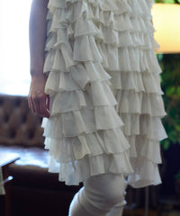 【Lam Balm】アンティークライクボリュームティアードワンピース