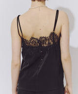 【予約】モチーフレース×サテンキャミ