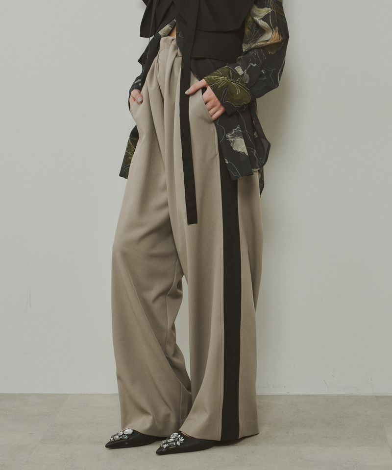 サイドラインリラックスワイドスラックス – LA BELLE ETUDE online store サイドラインリラックスワイドスラックス – LA BELLE ETUDE online store