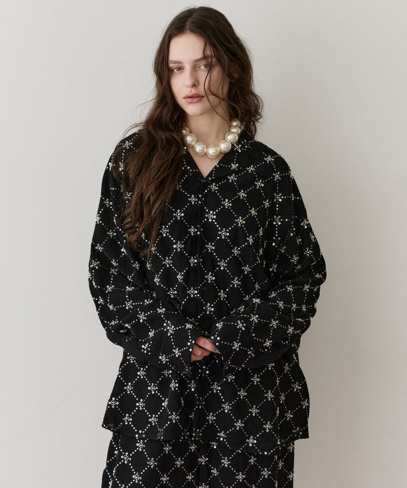 楊柳ストライプビーズ刺繍シャツ – LA BELLE ETUDE online store