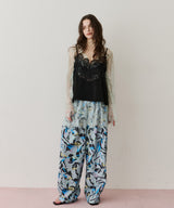 【予約】モチーフレース×サテンキャミ