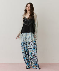 【予約】モチーフレース×サテンキャミ