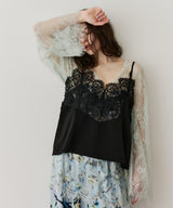 【予約】2WAY総レースVネックオーバーTOPS