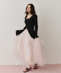 【一部カラー再入荷予約】"Lily" ボリュームチュールスカート