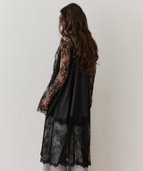 【予約】ボタンディテールサテンレースキャミチュニック