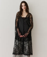 【予約】ボタンディテールサテンレースキャミチュニック