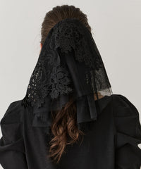 【予約開始待ち】モチーフレース×チュールBIGシュシュ