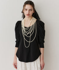 【予約開始待ち】ギャザーパフショートスリーブカットソー