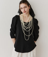 【予約開始待ち】ギャザーパフショートスリーブカットソー